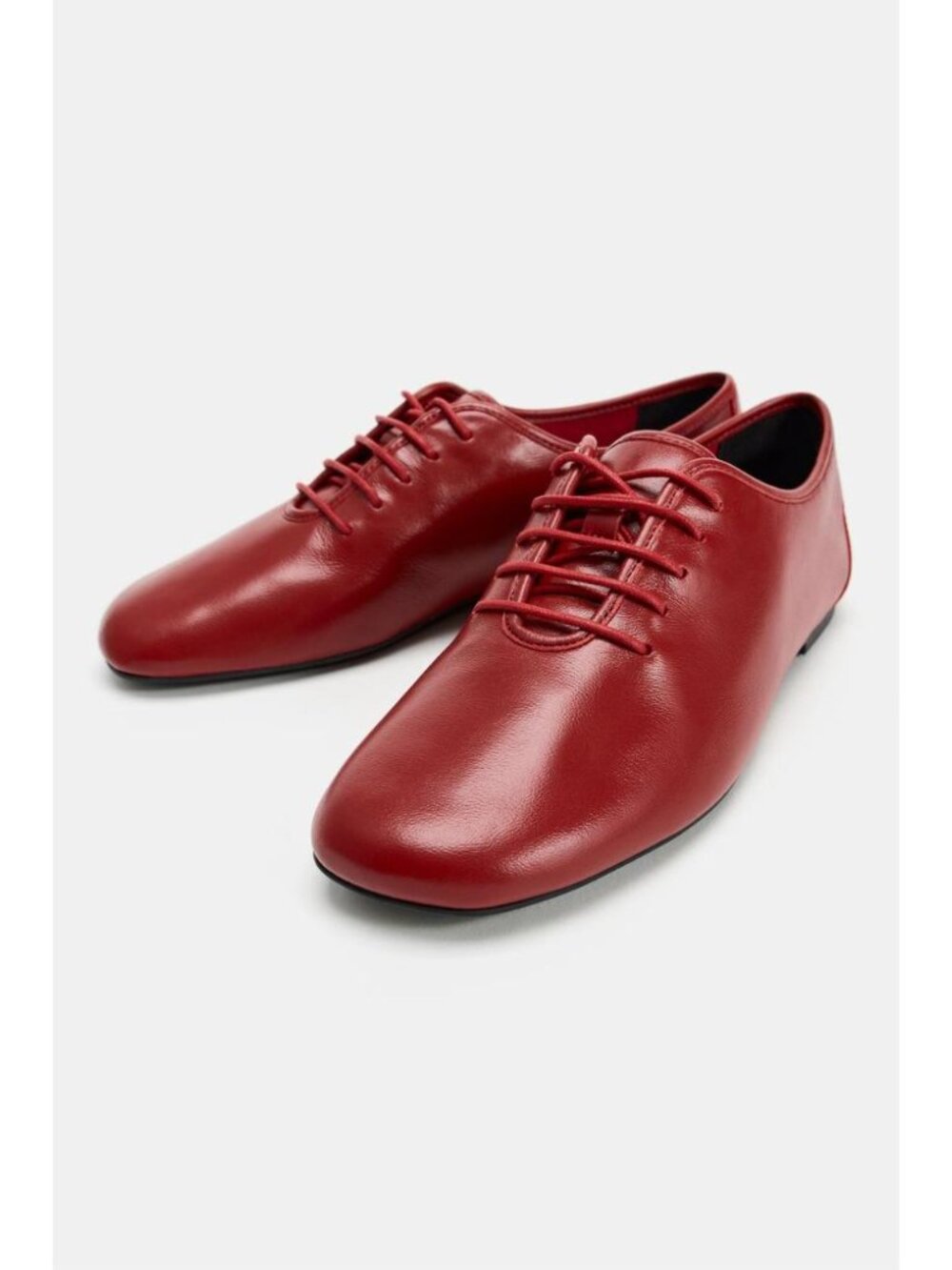 ZARA LEATHER LACE-UP FLATS 3504/810/600